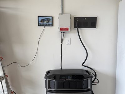 Level 2 EV charger installation in a garage in Sandy, UT